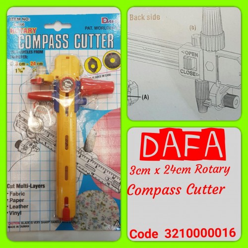 Rotating compass cutter