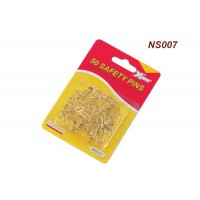 SAFETY PIN - BRASS - 50PCS - NS007